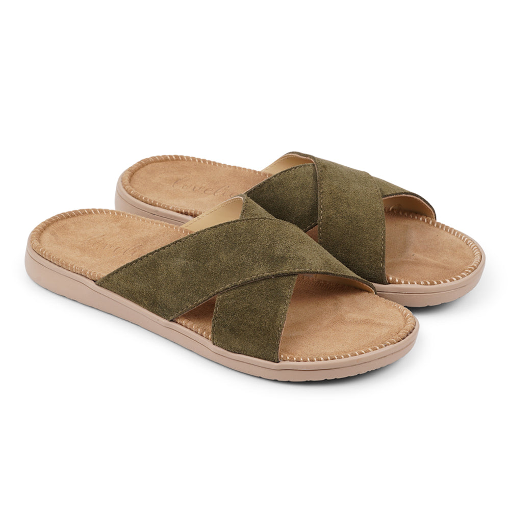 Suede best sale insole sandals