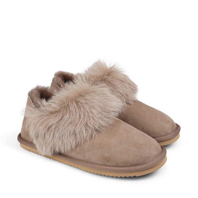 Lovelies shearling slippers are the essence of comfortability.