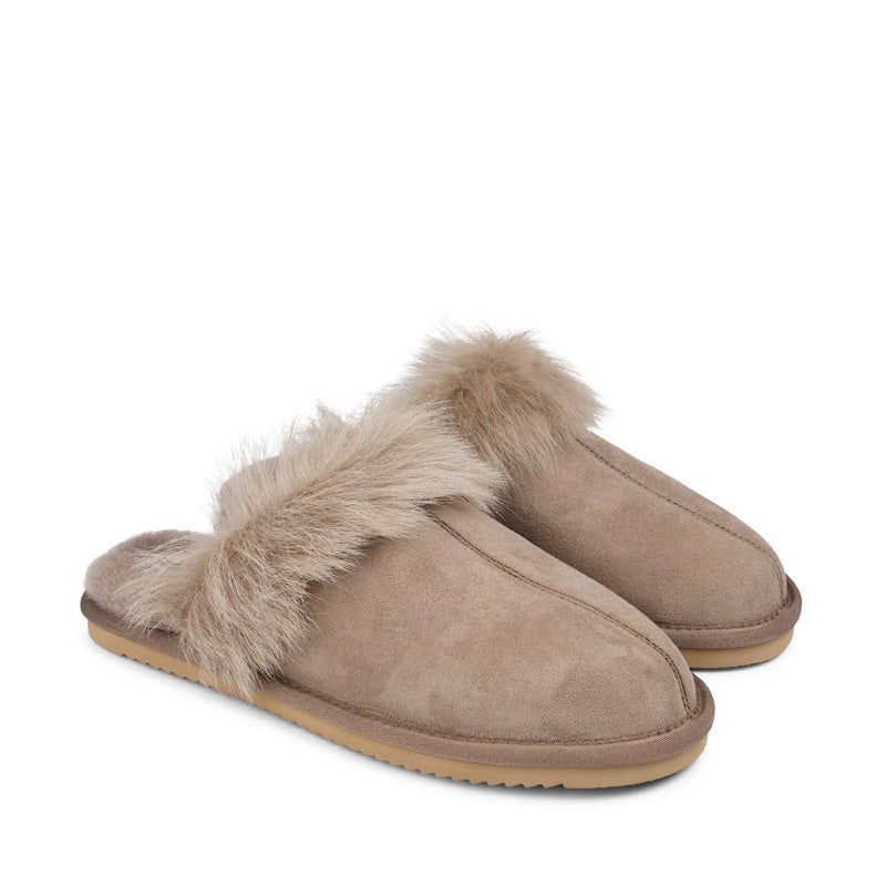 Lovelies shearling slippers are the essence of comfortability.