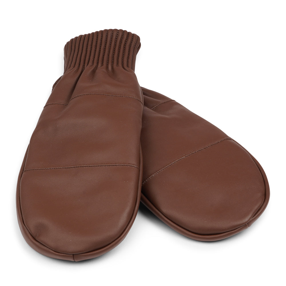 The Bergamo mittens are crafted from soft, premium leather and lined with cozy terry fleece for ultimate warmth and comfort.

Designed for a sleek, timeless look, they feature an elastic wrist for a secure fit. Perfect for cold days, these luxurious mittens combine style and practicality with ease.