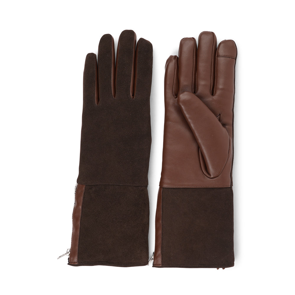 Lovelies Studio - The Cremona gloves combine elegance and warmth, crafted from soft leather with a chic zip detail for a modern touch. Lined with luxurious shearling, these gloves offer superior comfort and insulation.

Their feminine design and refined style make Cremona the perfect accessory for staying stylish in colder weather.