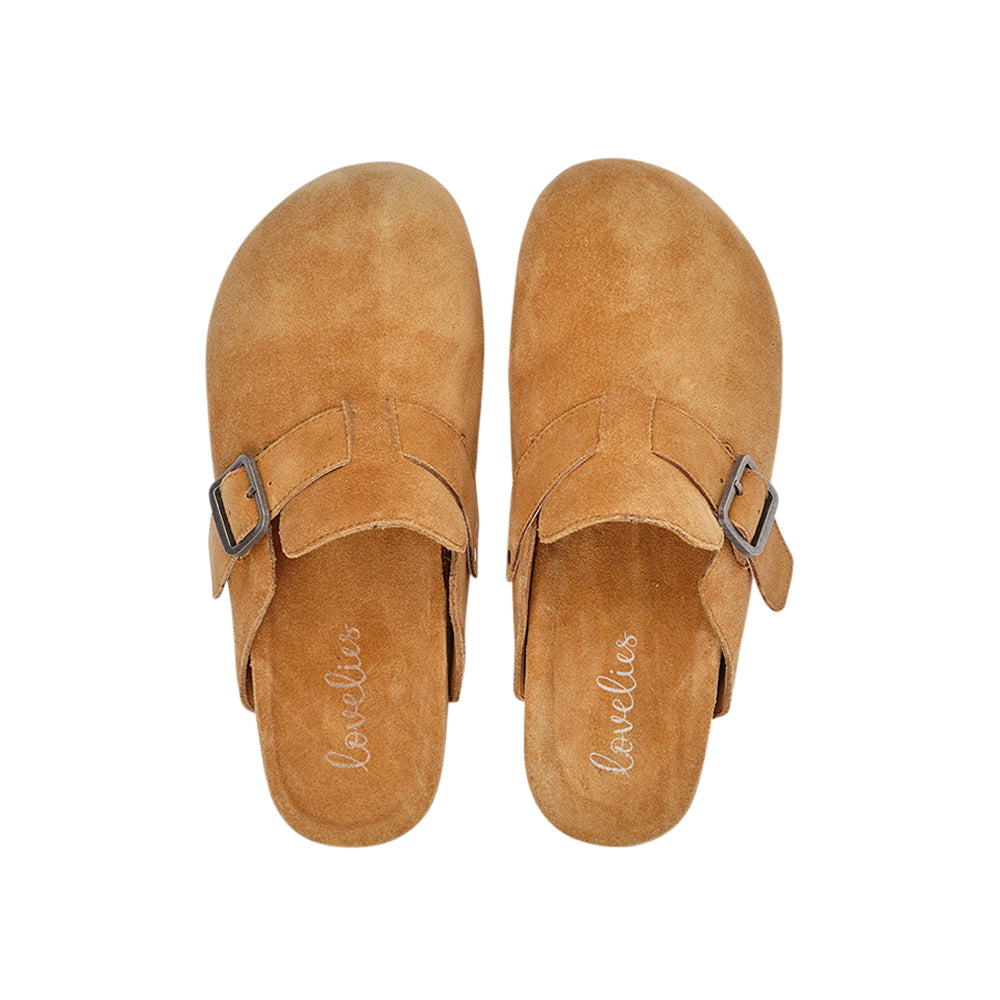 Kamakura - Suede Mules with adjustable buckle