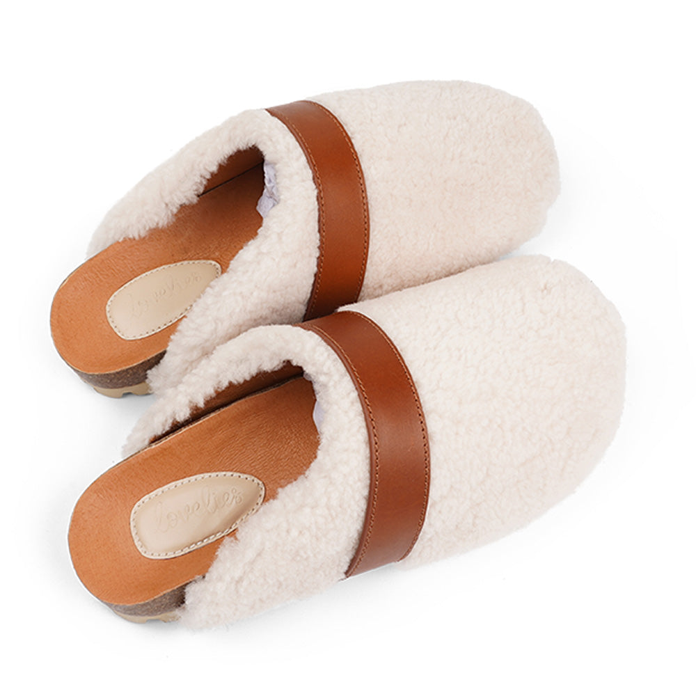 Kerinci - Curly Shearling Mules