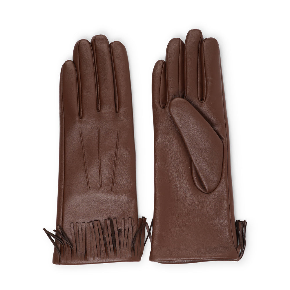 Lovelies Studio - The Pordenone gloves offer a perfect blend of bold style and luxurious comfort. Crafted from premium leather, they feature eye-catching fringe detailing for a unique look.

Lined with soft cashmere, these gloves ensure warmth and elegance, making them a standout accessory for the colder months.