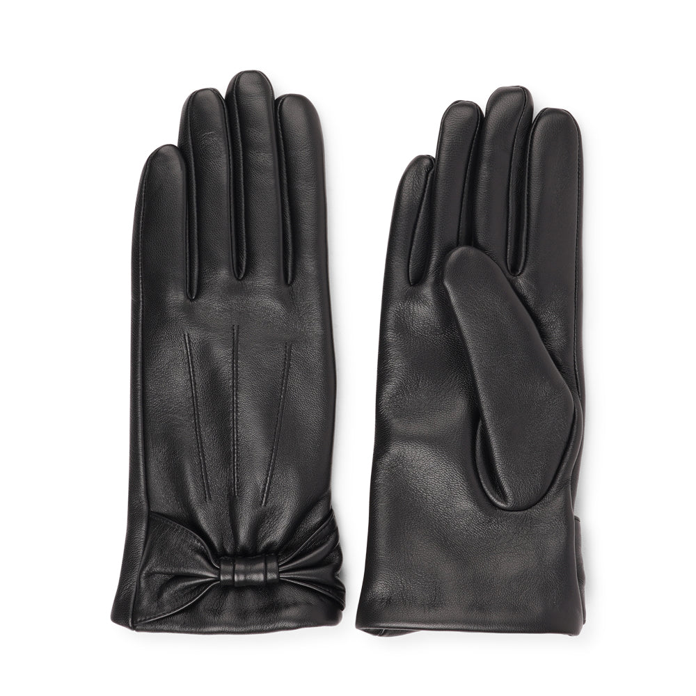 Sondrio - Lambskin Gloves with Bow Detail