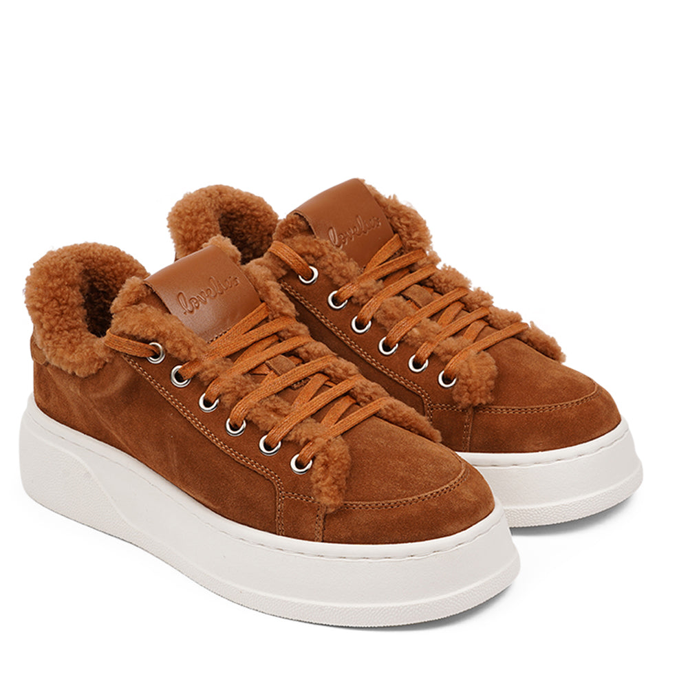 High top shearling on sale sneakers