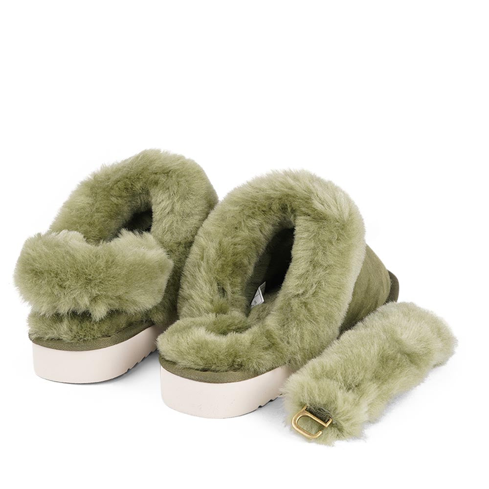 Shearling mules slides hot sale